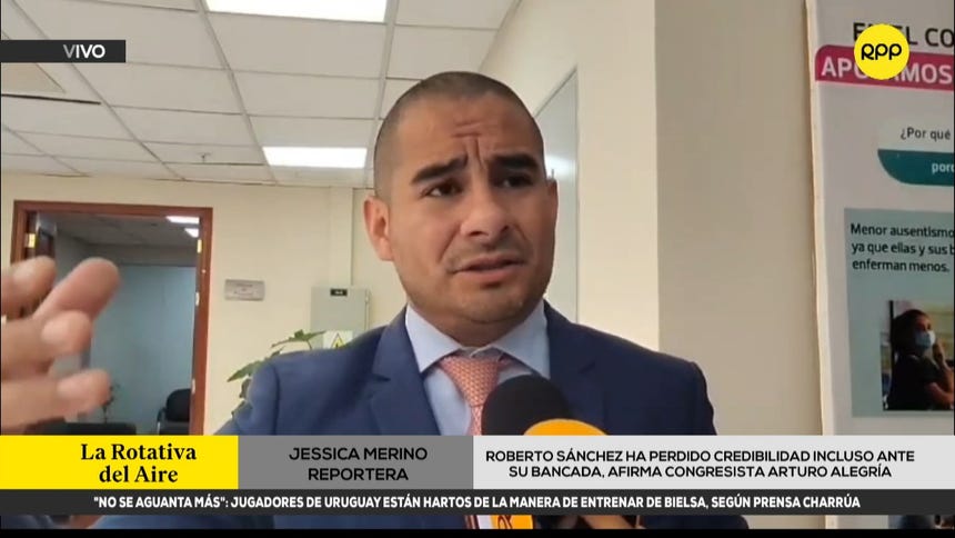 Congresista Arturo Alegría asegura que Roberto Sánchez ha perdido credibilidad incluso ante su bancada