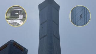 China confirma un muerto y 13 heridos tras choque de avioneta contra rascacielos