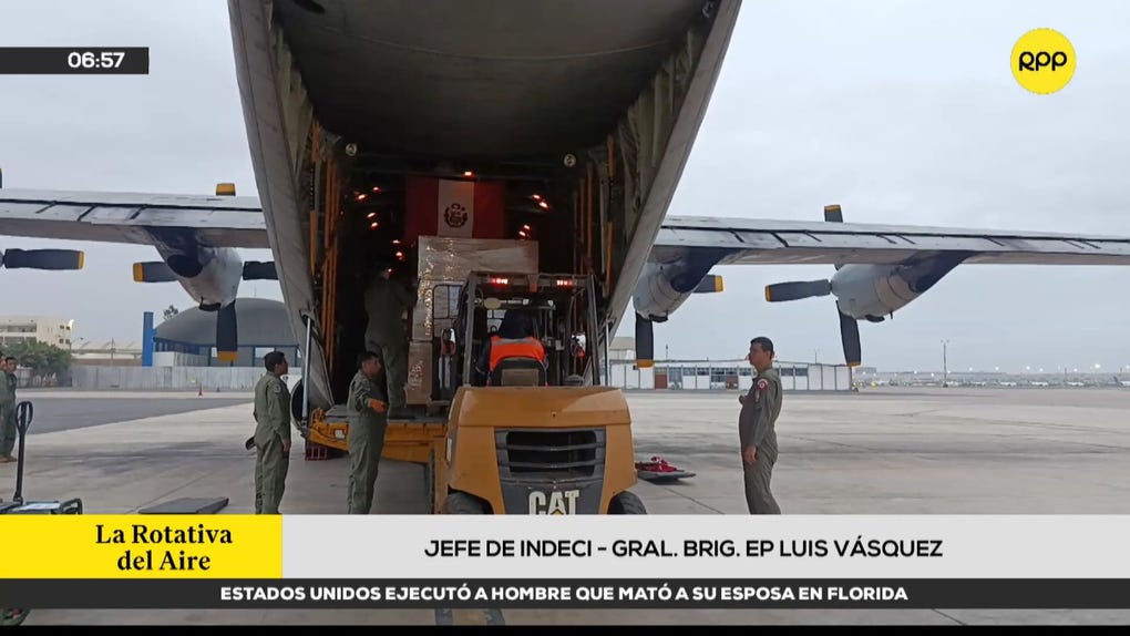 Avión de la FAP parte rumbo a Venezuela con 14 toneladas de apoyo humanitario para damnificados de los terremotos