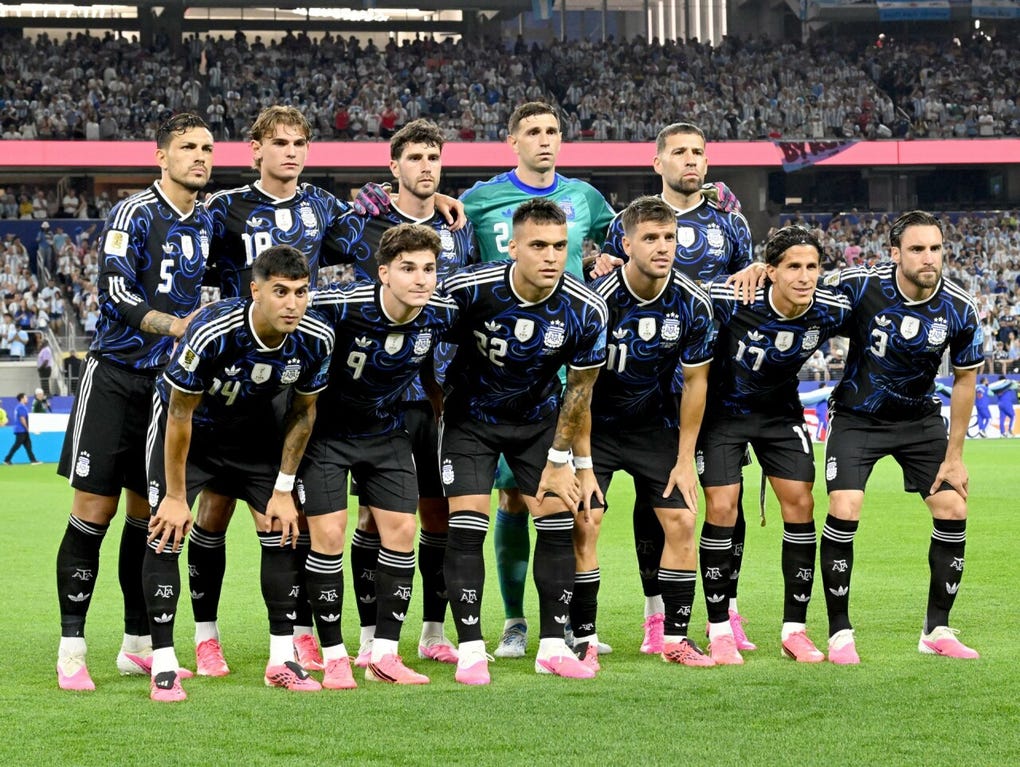 Esta fue la oncena alternativa que usó el entrenador Lionel Scaloni.