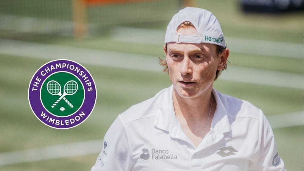 Ignacio Buse en el torneo de tenis Wimbledon.