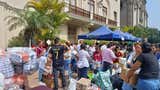 Colecta nacional por Venezuela: llegan donaciones al centro de acopio en el parque Kennedy en Miraflores