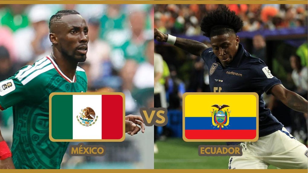 Señal de partido, México vs Ecuador en Ciudad de México.