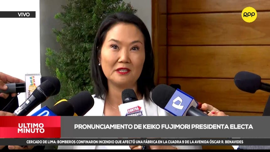 Fujimori Higuchi confirmó que maneja algunos nombres tentativos para conformar su nuevo gabinete.