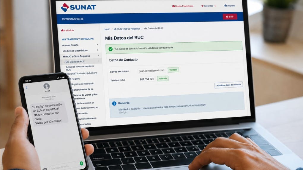 RUC tiene nuevas reglas para actualización de datos de los constribuyentes. 