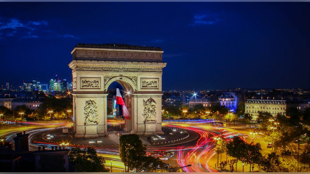La ciudad de París, Francia.