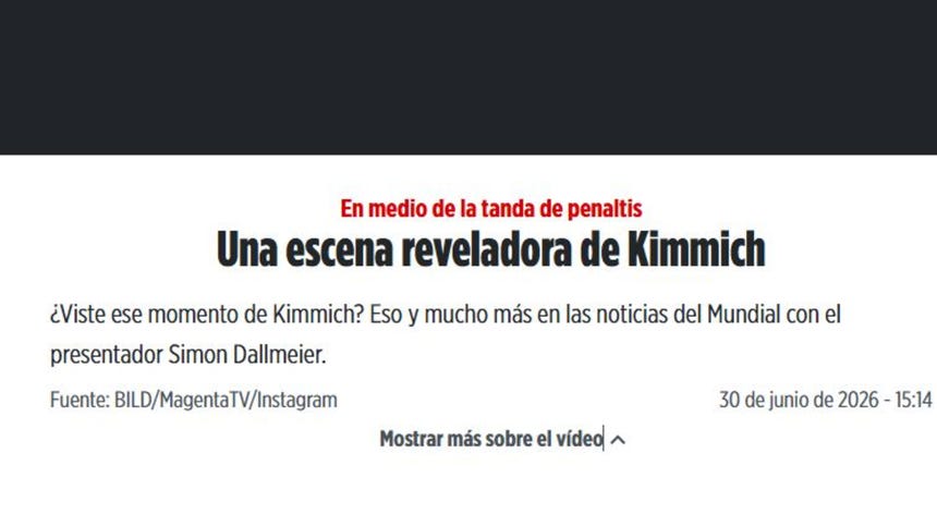 Lo que publica Bild.