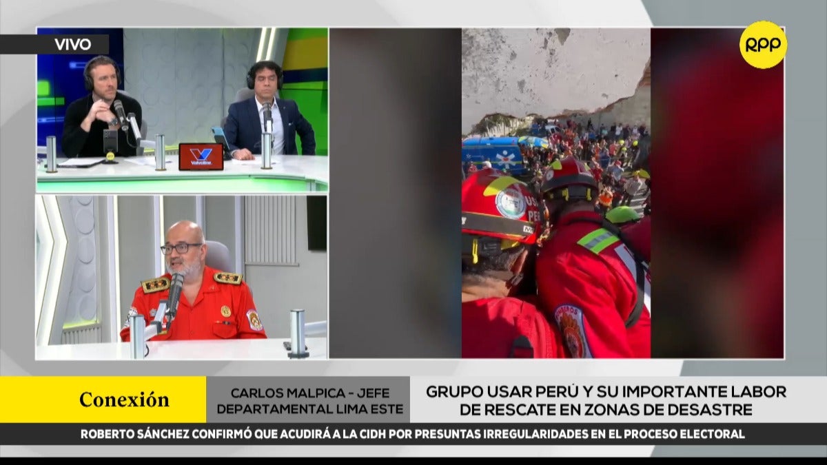 Carlos Malpica, del Cuerpo de Bomberos del Perú: 
