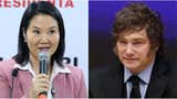Javier Milei felicitó a Keiko Fujimori por su triunfo en la segunda vuelta electoral durante una conversación