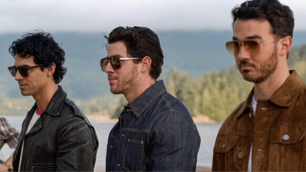 De izquierda a derecha: Joe, Nick y Kevin Jonas, protagonistas de 'Camp Rock 3'.