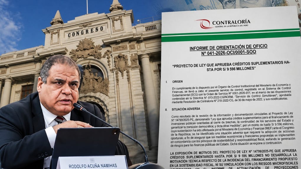 Contraloría pone bajo la lupa ampliación del presupuesto: MEF no sustentó su impacto en las finanzas del país