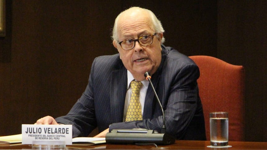 Gobierno oficializó ratificación de Julio Velarde como presidente del Banco Central de Reserva del Perú