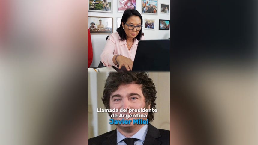 Javier Milei llamó a Keiko Fujimori tras virtual triunfo electoral