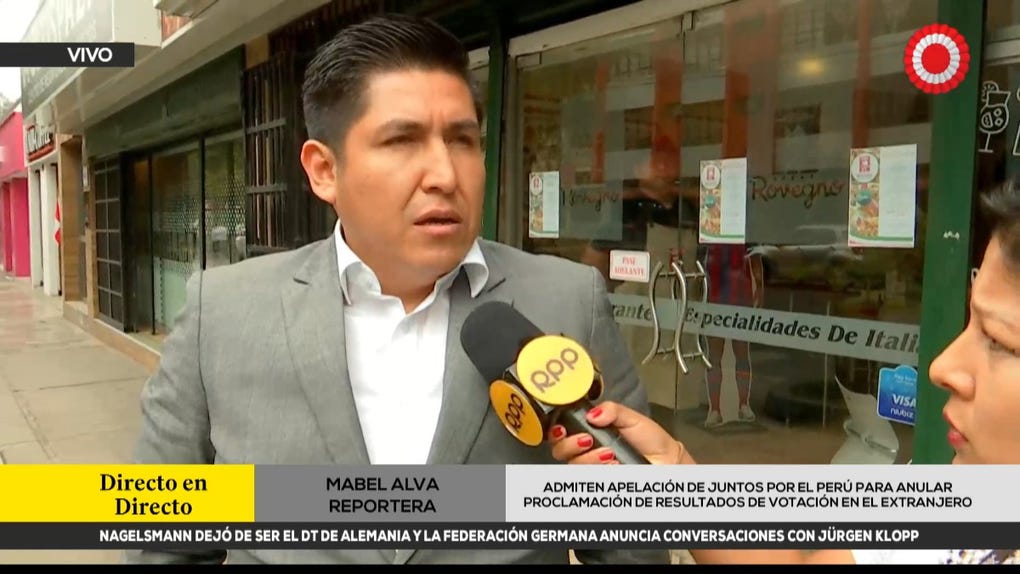 Roy Mendoza es vocero legal de Juntos por el Perú.