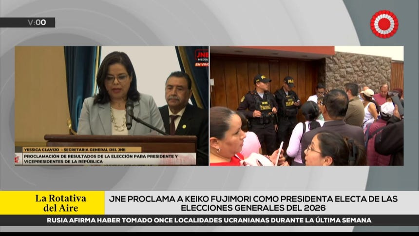 JNE rechaza apelación de Juntos por el Perú contra el acta de proclamación de resultados de votos del extranjero