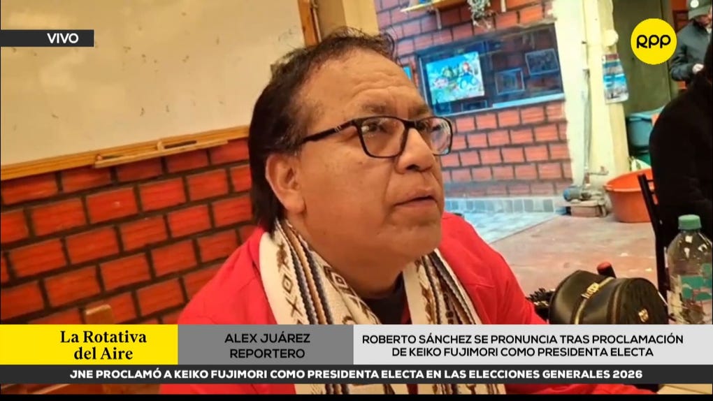 Roberto Sánchez cuestionó proclamación de Keiko Fujimori como presidente electa