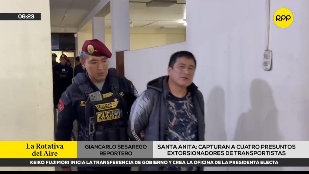 Santa Anita: capturan a cuatro presuntos extorsionadores vinculados a amenazas contra transportistas