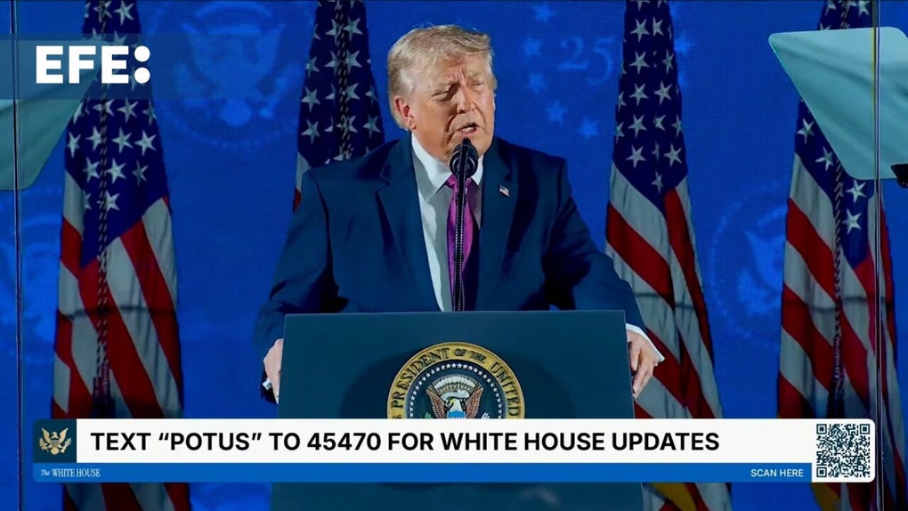 Trump destaca el papel de EE.UU. en el aniversario de la independencia