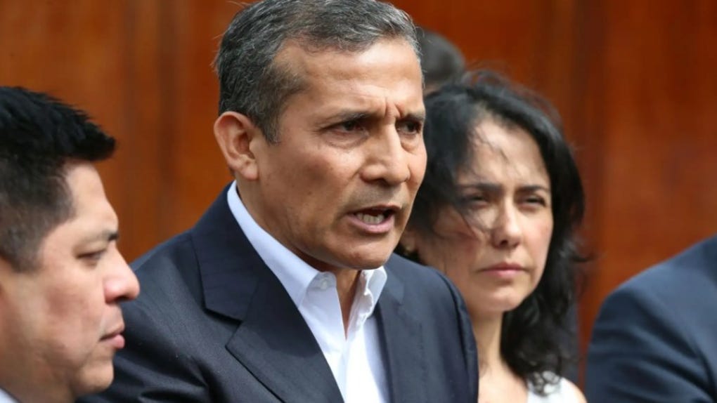 Ollanta Humala junto a su esposa Nadine Heredia.