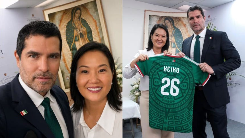 El actor y activista mexicano Eduardo Verástegui llegó a Lima para reunirse con Keiko Fujimori tras su elección.