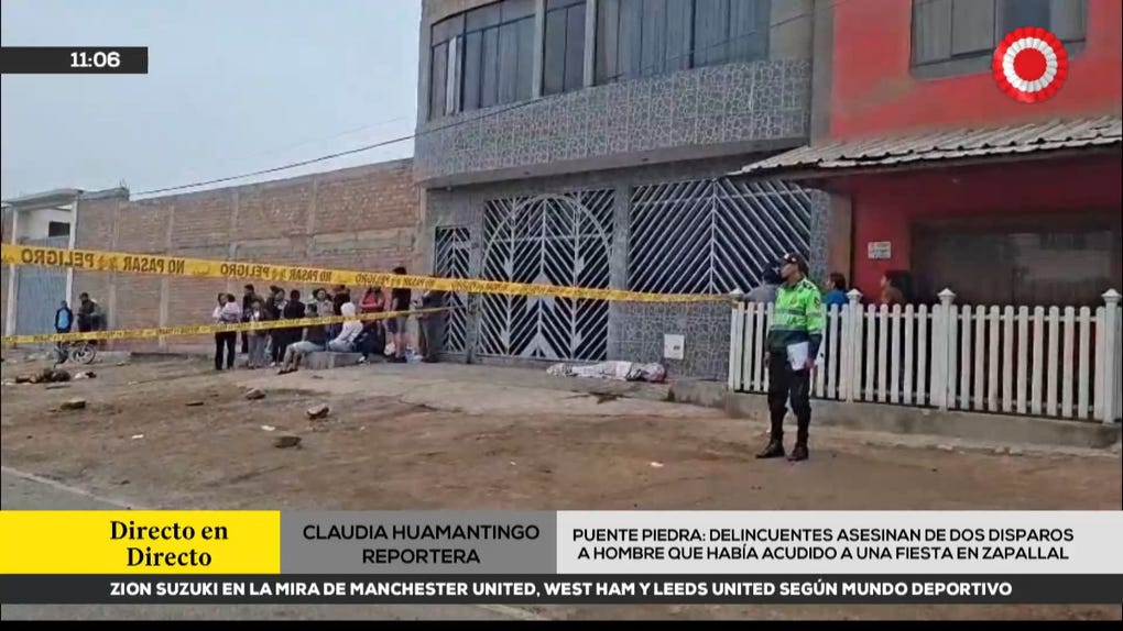 Puente Piedra: delincuentes asesinan de dos disparos a hombre que había acudido a una fiesta en Zapallal