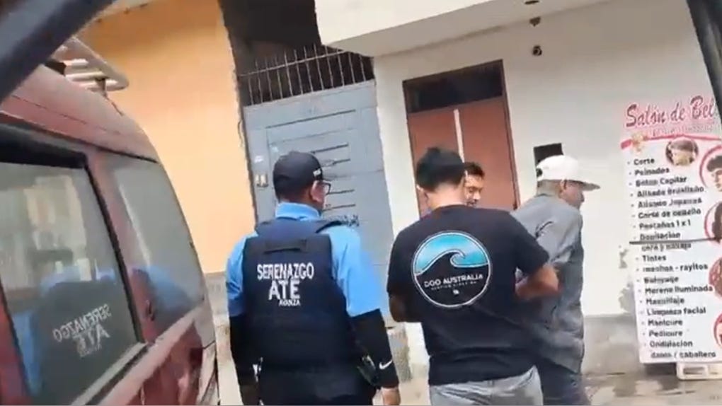 La Policía realizó operativo en dos asentamientos humanos para encontrar a la pareja de presuntos extorsionadores.