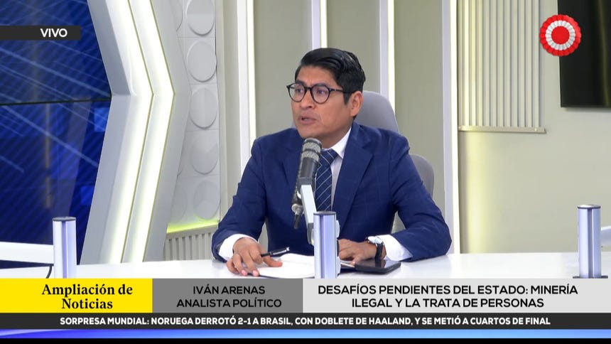 Ivan Arenas recomienda reingeniería institucional para enfrentar la minería ilegal en el Perú