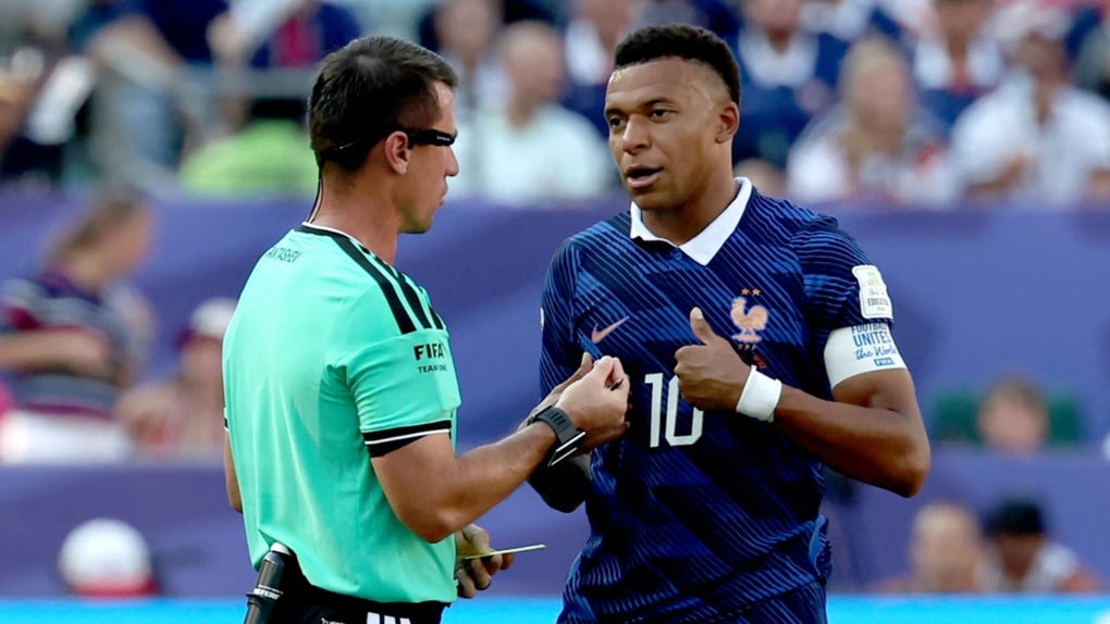 Kylian Mbappé en partido del Mundial 2206.