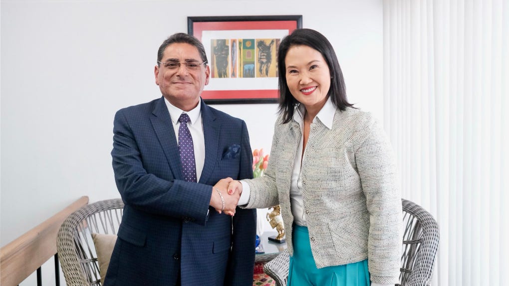 Carlos Álvarez y Keiko Fujimori