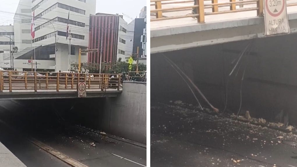 Los vehículos que se dirigen hacia el distrito de Miraflores desde Lince no pueden hacer uso del puente.