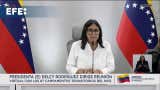 Delcy Rodríguez pide al Rey Carlos III liberar oro venezolano para atender emergencia por terremotos