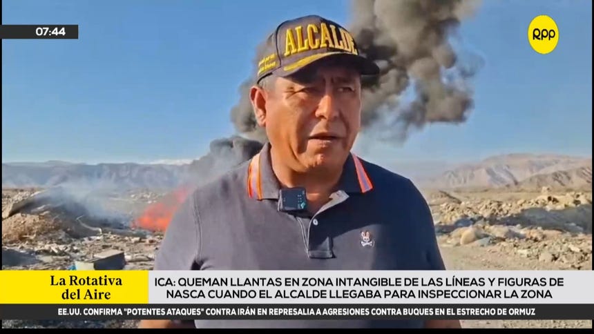 El burgomaestre dijo que en la zona hay carteles del Ministerio de Cultura que indica que está prohibido arrojar o dejar residuos en la zona.