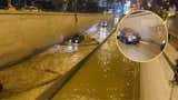 Villa María del Triunfo: llovizna inundó bypass de la avenida Pachacútec y un vehículo quedó atrapado
