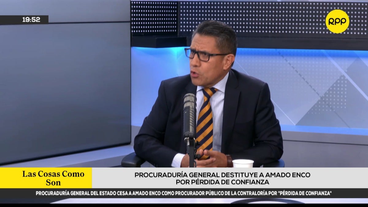 Amado Enco anunció que presentará una acción de amparo y una medida cautelar tras su cese como procurador de la Contraloría