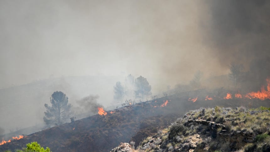 Varios focos en el incendio forestal declarado en Los Gallardos, Almería, con un balance provisional de 12 personas fallecidas, ocho heridas y 19 desaparecidas. 