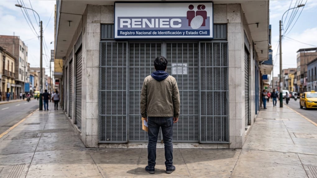 Déficit presupuestario afectará atención de trámites de DNI en agencias a nivel nacional del Reniec. 