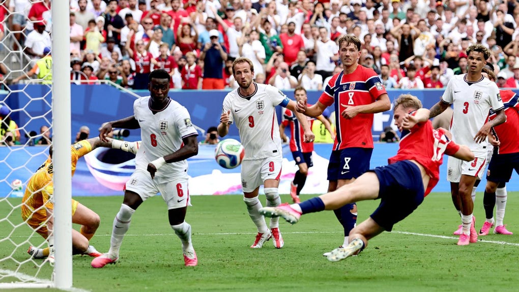 Torbjørn Heggem había marcador el 2-1 para Noruega