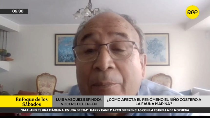 Vocero del ENFEN, Luis Vásquez Espinoza. 