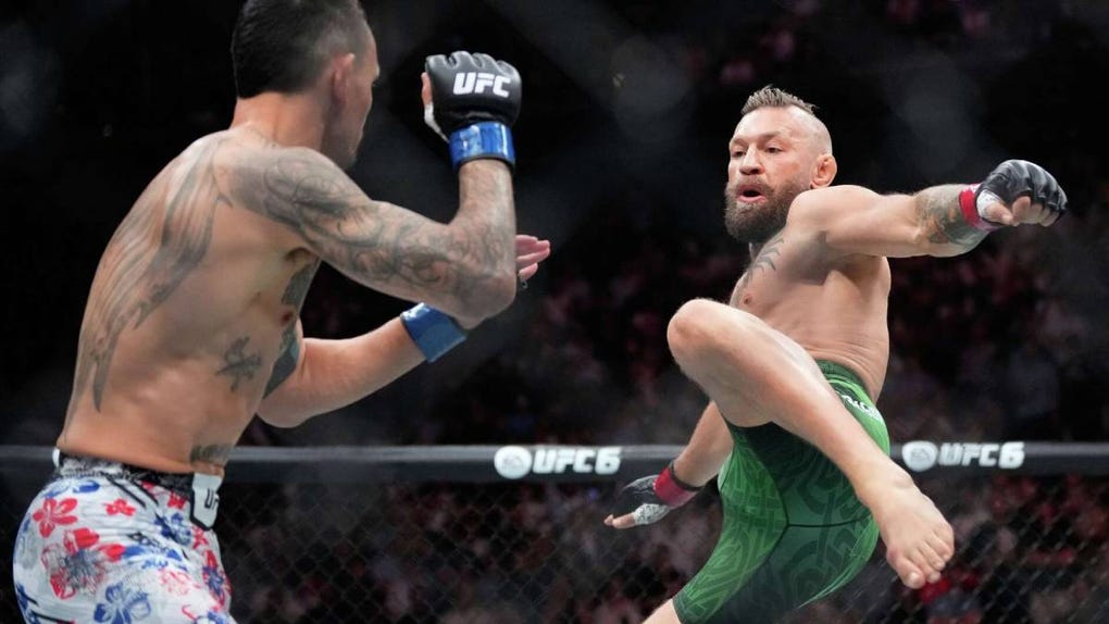 Holloway venció a McGregor en la cartelera estelar del UFC 329 en Las Vegas