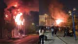 Un templo evangélico fue consumido por un incendio que movilizó al menos 7 unidades de bomberos en El Agustino