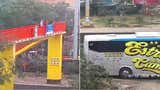Ataque a bus de ‘Las estrellas de la cumbia’: Lo captado por cámaras de seguridad junto a la Panamericana Norte [VIDEO]