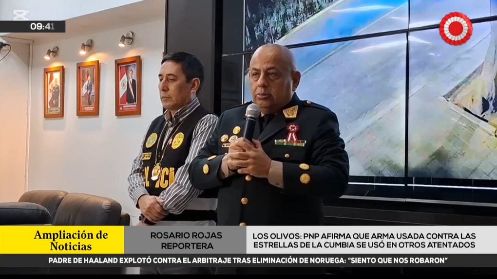 PNP afirma que arma usada contra agrupación 'Las estrellas de la cumbia' se usó en otros atentados
