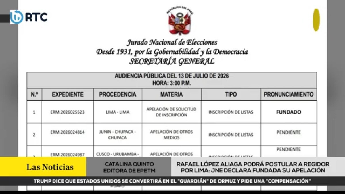Rafael López Aliaga postulará a regidor por Lima: JNE declaró fundada su apelación
