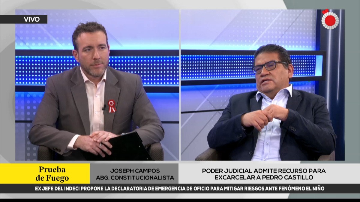 Abogado Joseph Campos sobre indulto a Pedro Castillo: "Técnicamente no debería ocurrir"