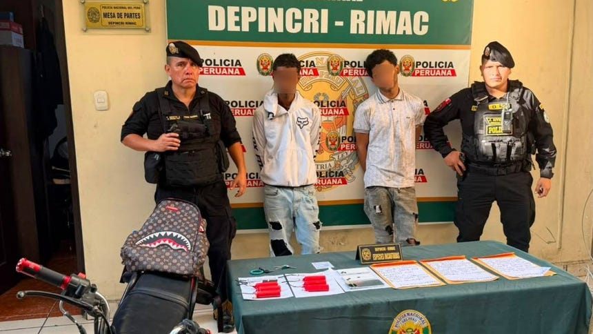 Los sujetos fueron identificados como Michael Alexander Gómez, de 21 años, y Luis Guillermo Machado Serpa, de 24 años.