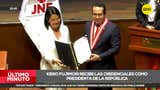 Keiko Fujimori recibió las credenciales de presidenta de la República por parte del JNE