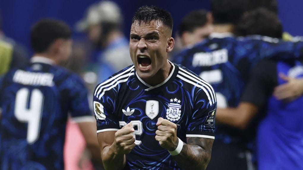 Lautaro Martínez fue el autor del pase de Argentina a la final del Mundial.