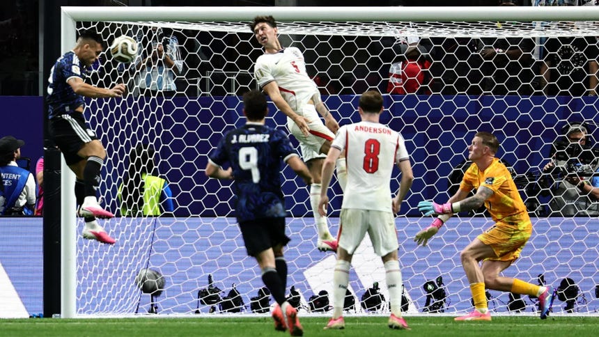 Así fue el gol de la victoria argentina contra la selección inglesa.
