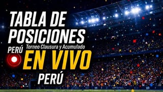 Tabla del Torneo Clausura y Acumalado de la Liga1: resultados y posiciones