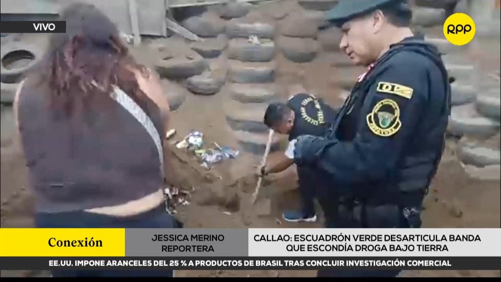 Callao: Policía desarticula banda que escondía droga bajo tierra 